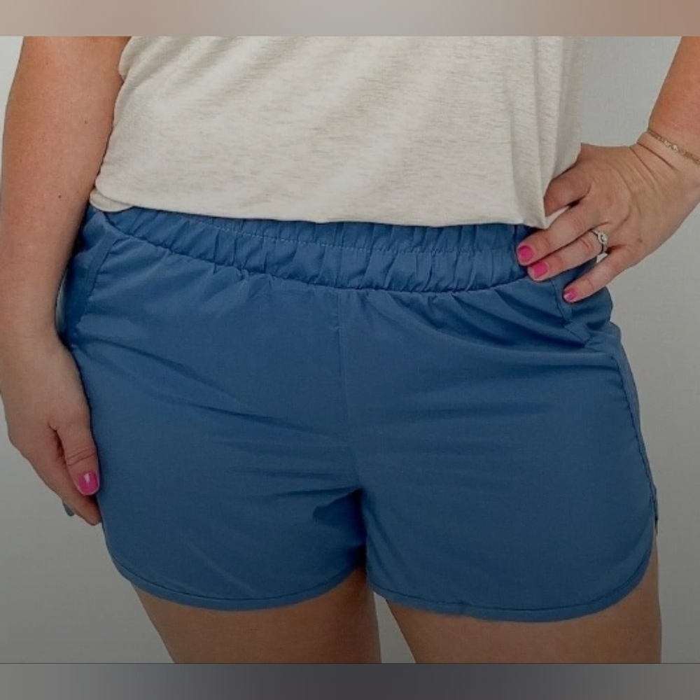 Blue Active Wear Shorts